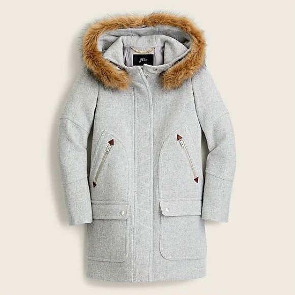 J. Crew Jackets & Blazers - J Crew italian wool coat with detachable hood